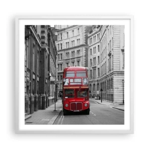 Poster in white frmae - Routine Doesn't Have to Be Grey - 60x60 cm