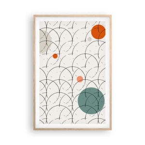 Poster in light oak frame - In the Spirit of Pop-art - 61x91 cm