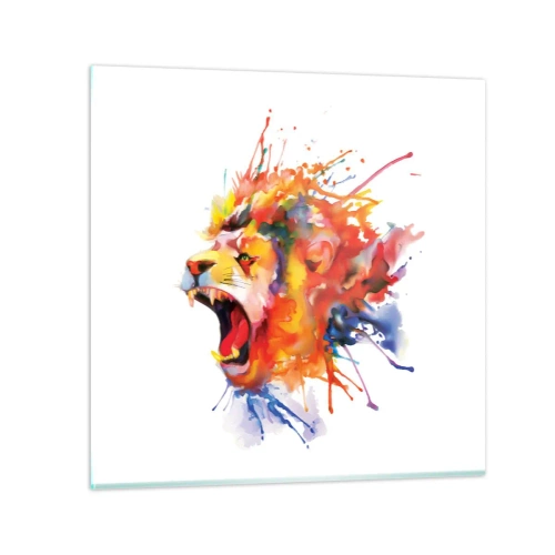 Glass picture - Explosion of Wrath - 60x60 cm