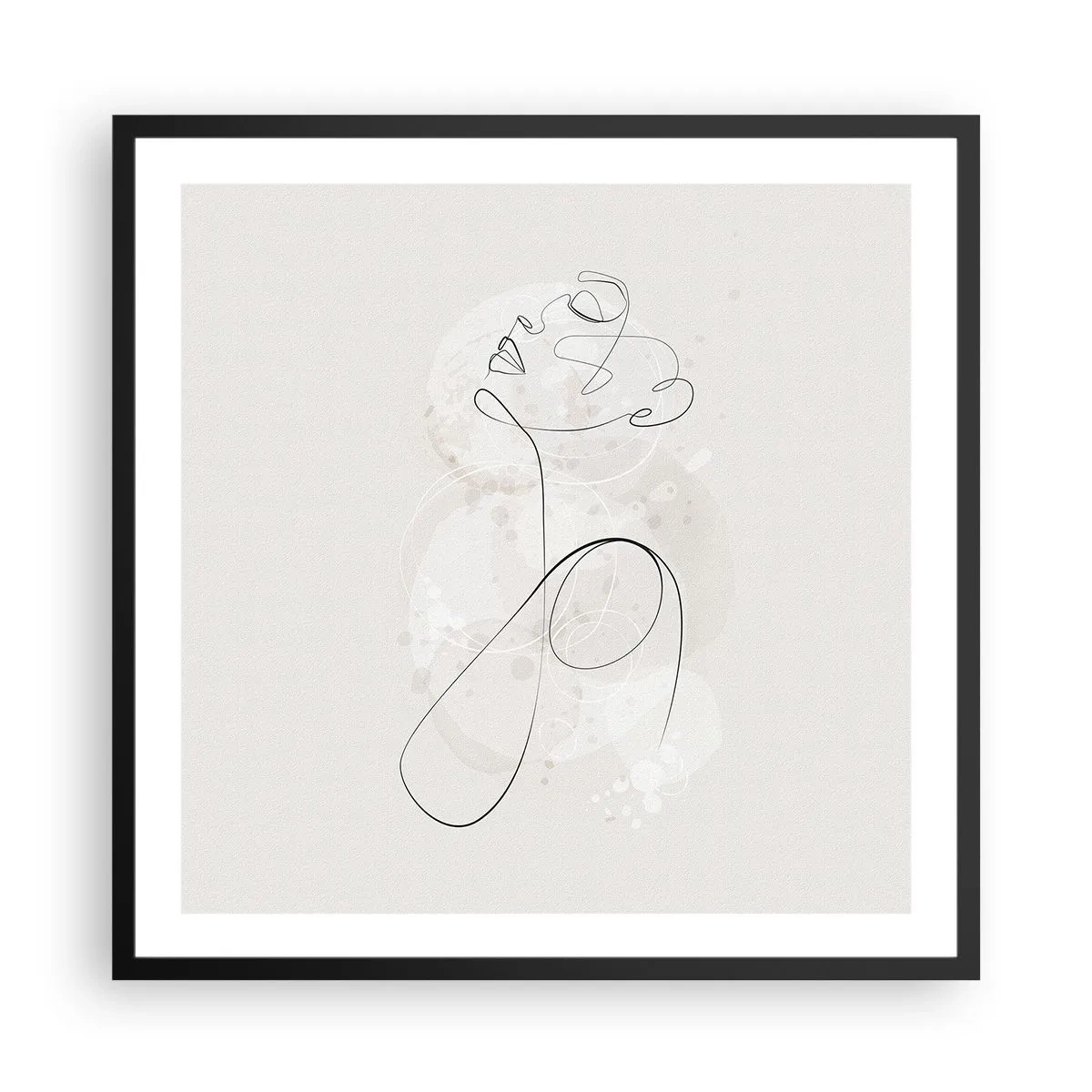 Poster in black frame - Spiral of Beauty - 60x60 cm