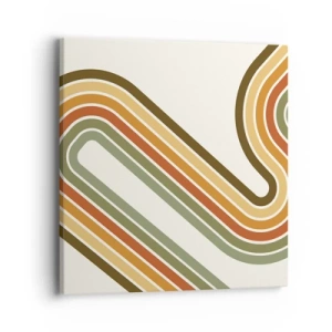 Canvas picture - Zigzaging towards the Goal - 40x40 cm