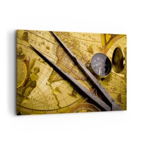 Canvas picture - With a Compass through the Seas - 100x70 cm