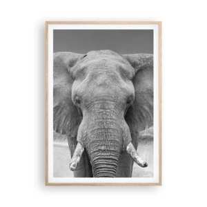 Poster in light oak frame - Welcome to My World - 70x100 cm