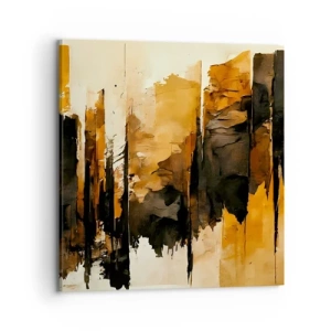 Canvas picture - Harmony of Black and Gold - 70x70 cm