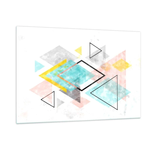 Glass picture - Geometric Play - 120x80 cm