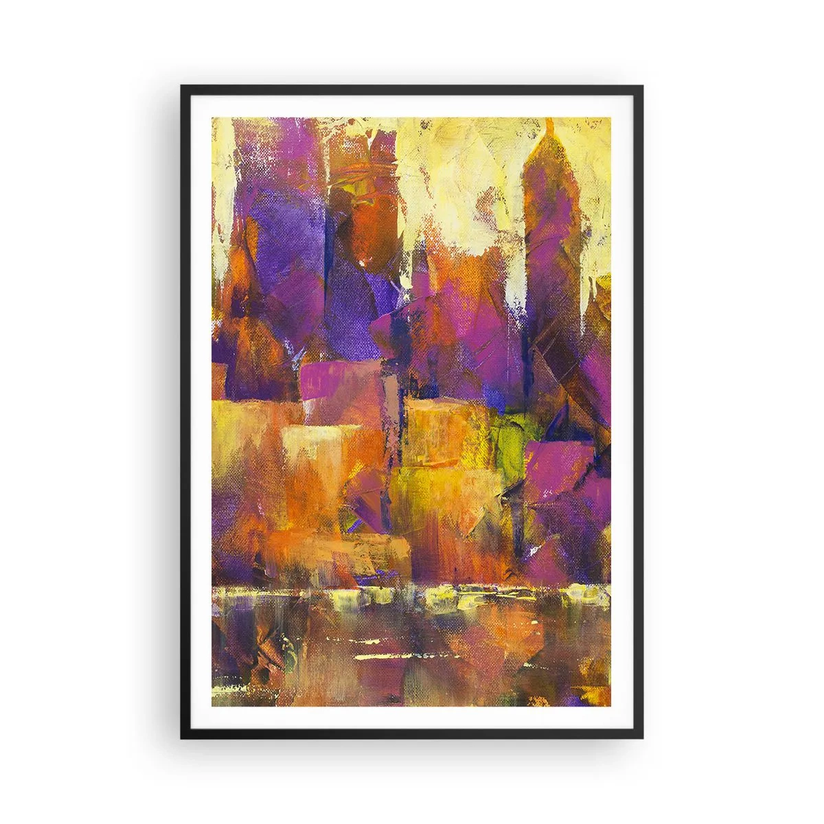 Poster in black frame - Metropolitan Composition - 70x100 cm