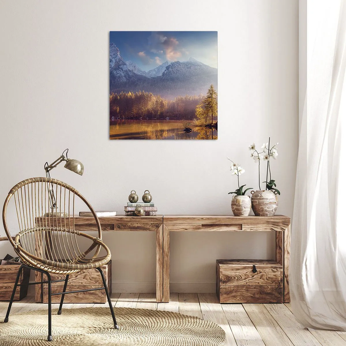 Canvas picture - In the Mountains and Valleys - 30x30 cm