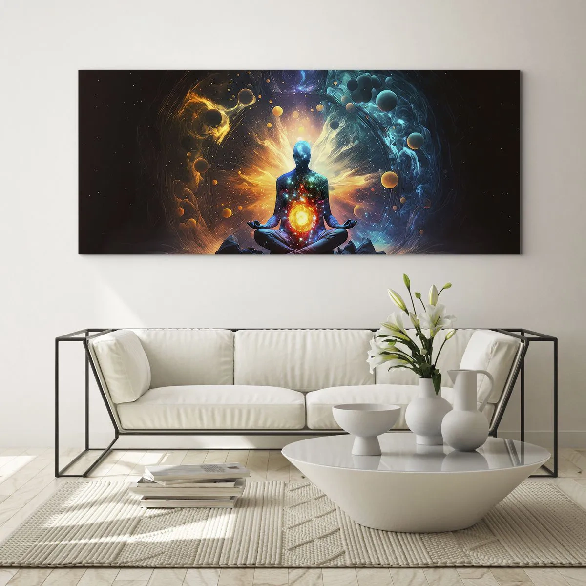 Glass picture - Cosmic Calm - 100x40 cm