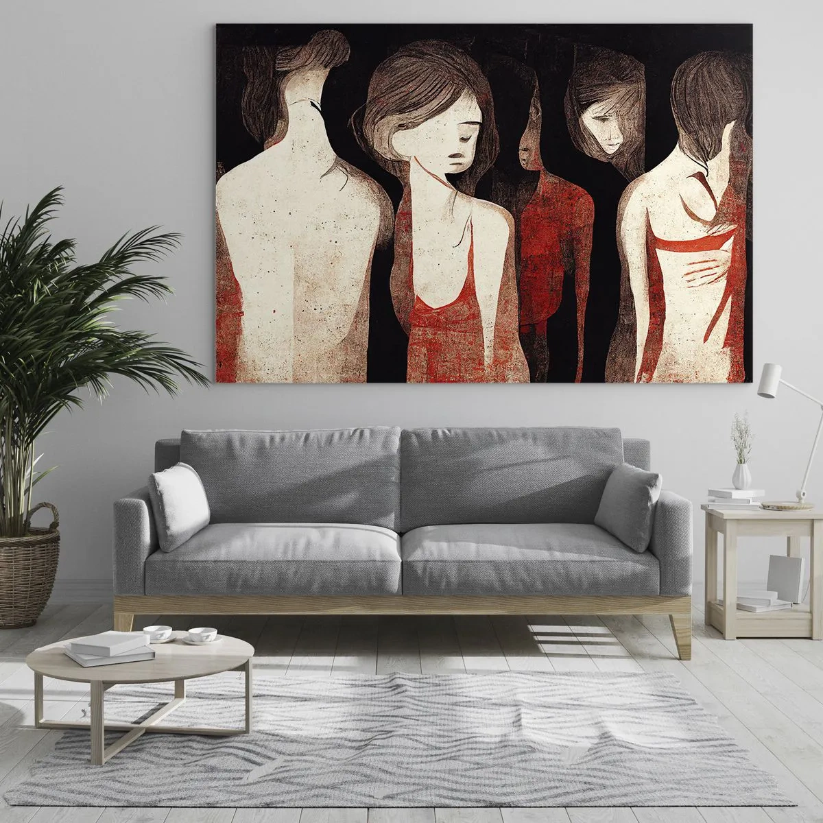Glass picture - Madonnas from Darkness - 120x80 cm