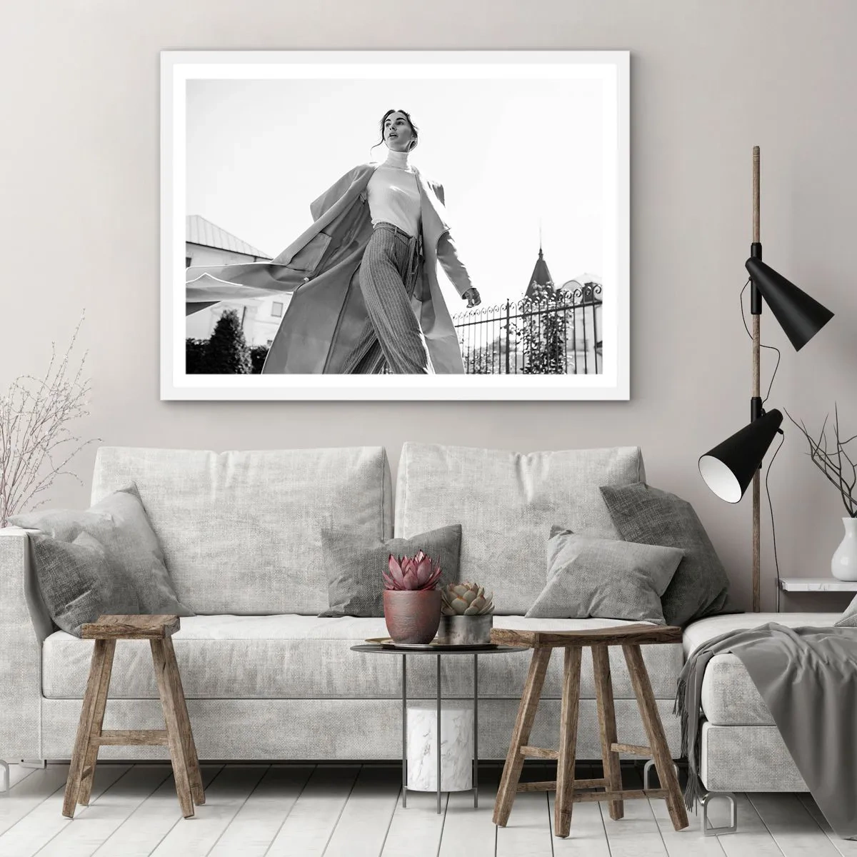 Poster in white frmae - Are You Coming With Me? - 70x50 cm