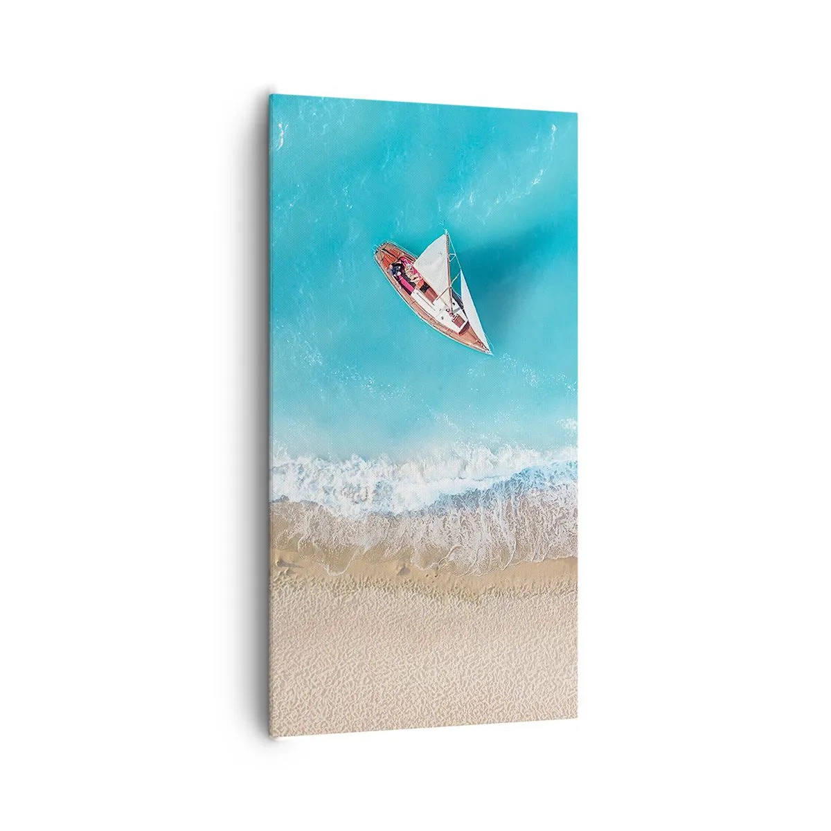 Canvas picture - On the Border of Blue and Gold - 65x120 cm