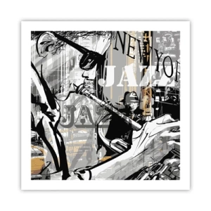 Poster - In the Rhythm of New York - 60x60 cm