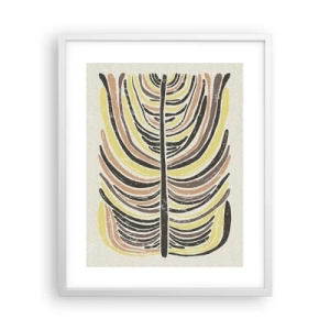 Poster in white frmae - Abstract: Life to the Full - 40x50 cm