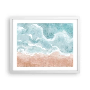 Poster in white frmae - Cloudy Abstract - 50x40 cm