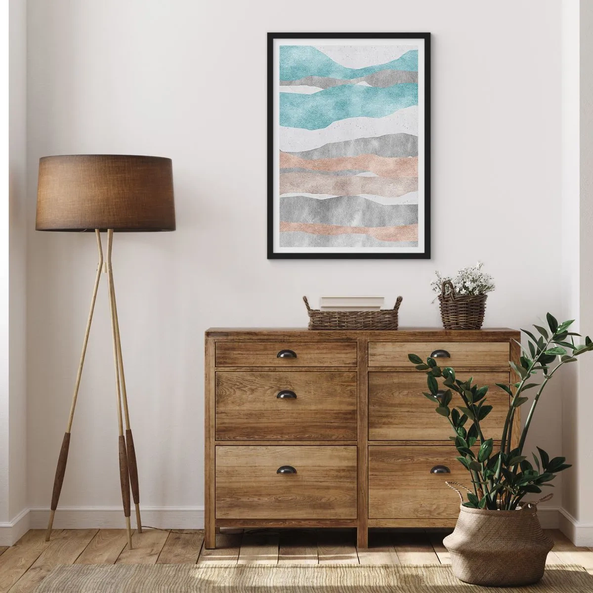 Poster in black frame - Study of Continuity - 61x91 cm