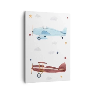 Canvas picture - Mr Pilot We Are Waiting! - 50x70 cm