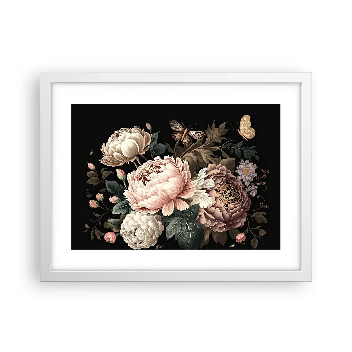 Poster in white frmae - Baroque Style - 40x30 cm