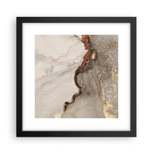 Poster in black frame - On the Border of Colours - 30x30 cm