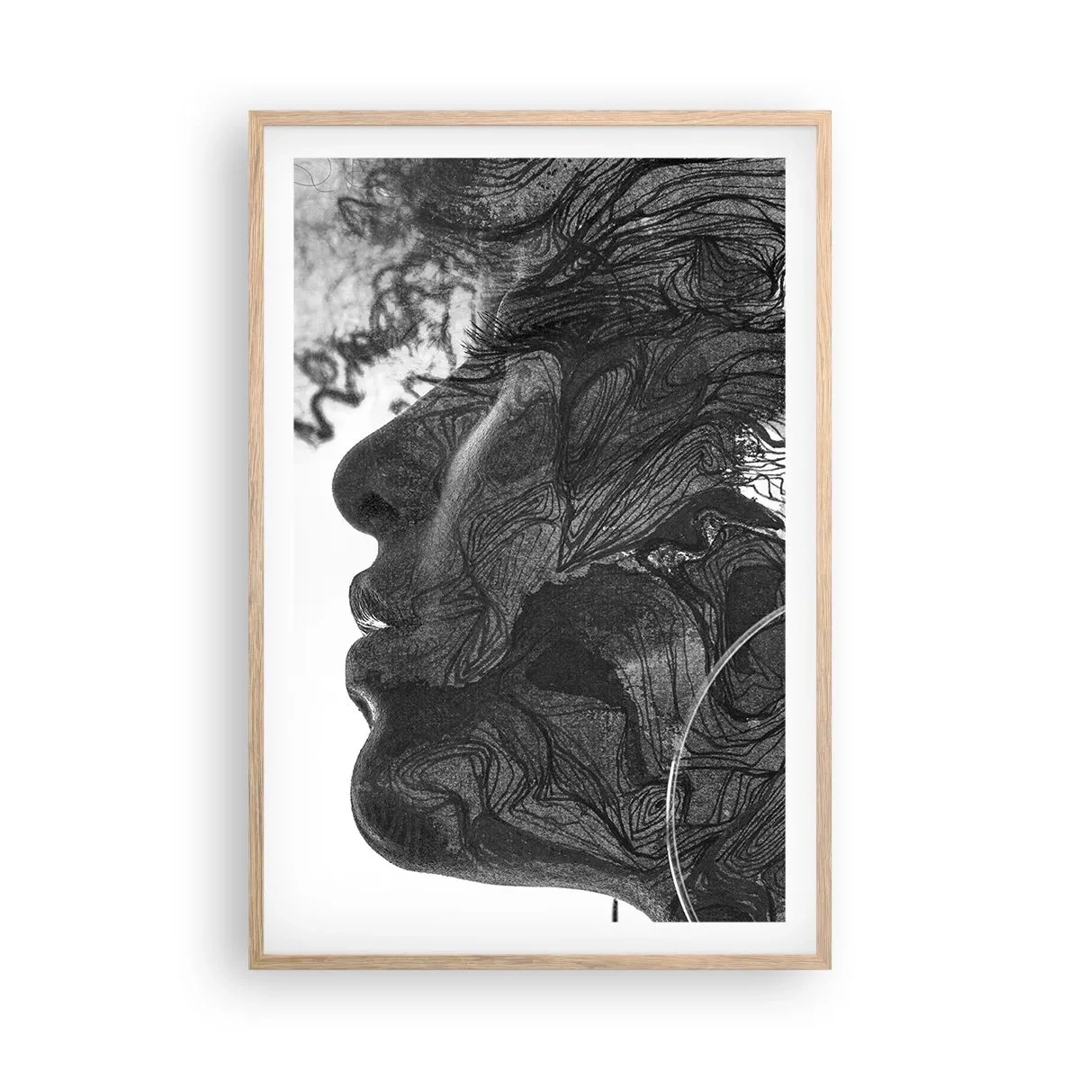 Poster in light oak frame - Wrapped up in Dreams - 61x91 cm