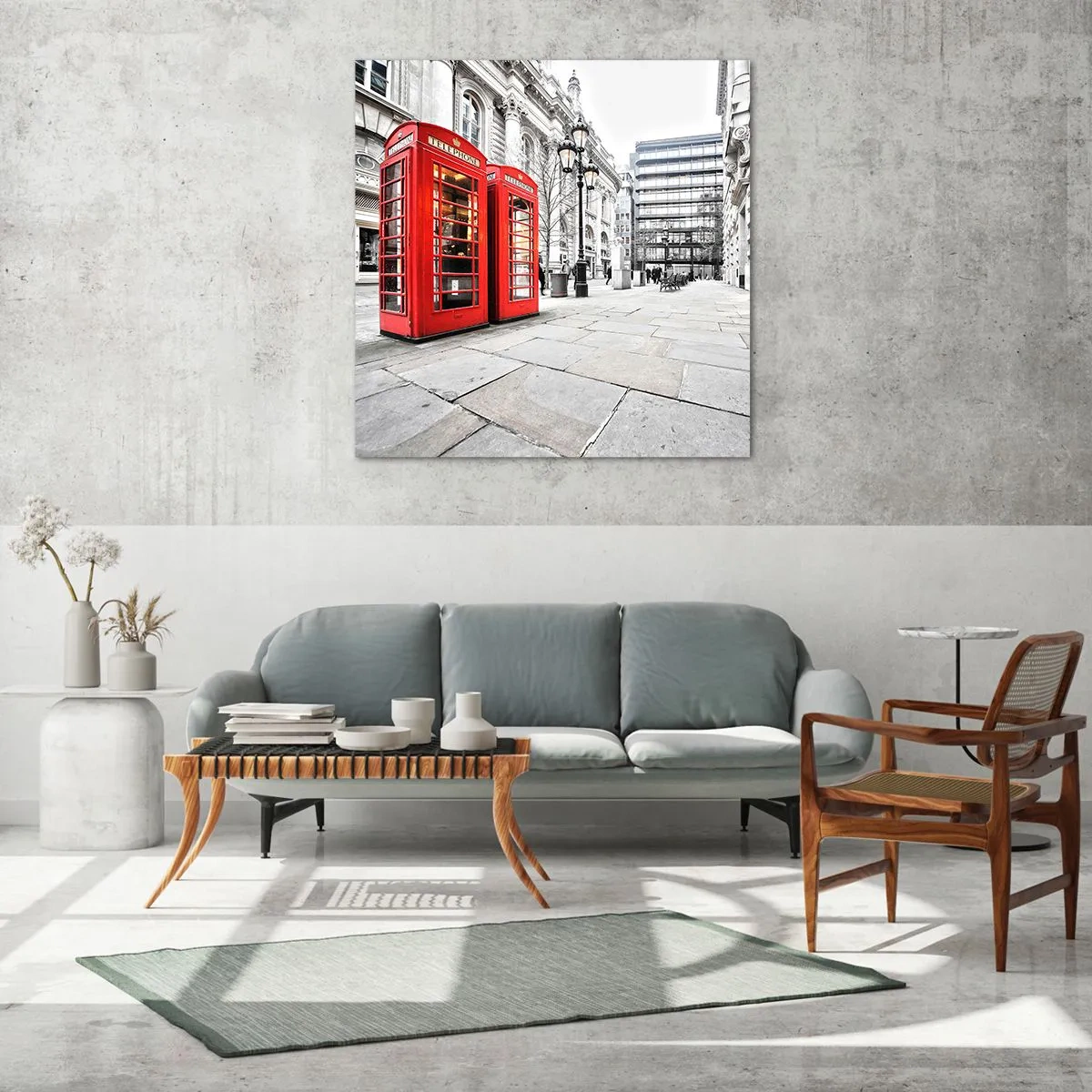 Glass picture - Welcome to London - 60x60 cm