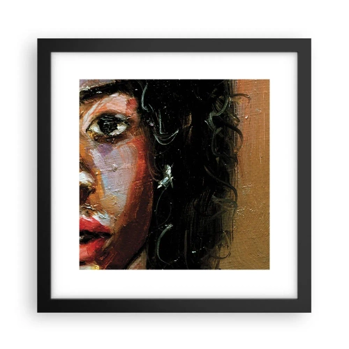 Poster in black frame - Black and Shine - 30x30 cm