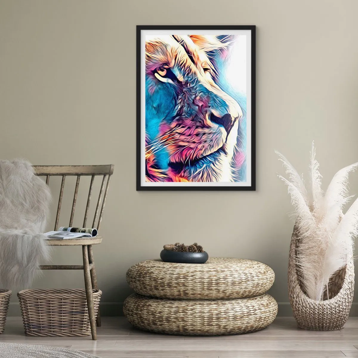 Poster in black frame - Wisdom of Nature - 40x50 cm