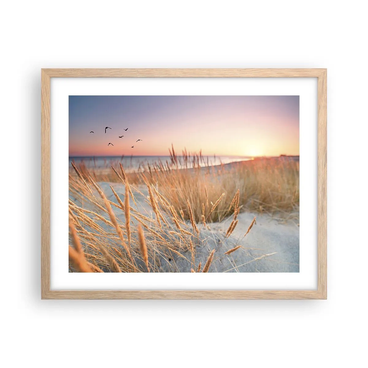 Poster in light oak frame - Baltic Lullaby - 50x40 cm