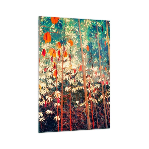 Glass picture - Secret Life of Leaves - 70x100 cm
