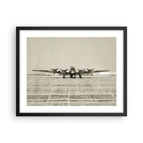 Poster in black frame - Ready as Always - 50x40 cm