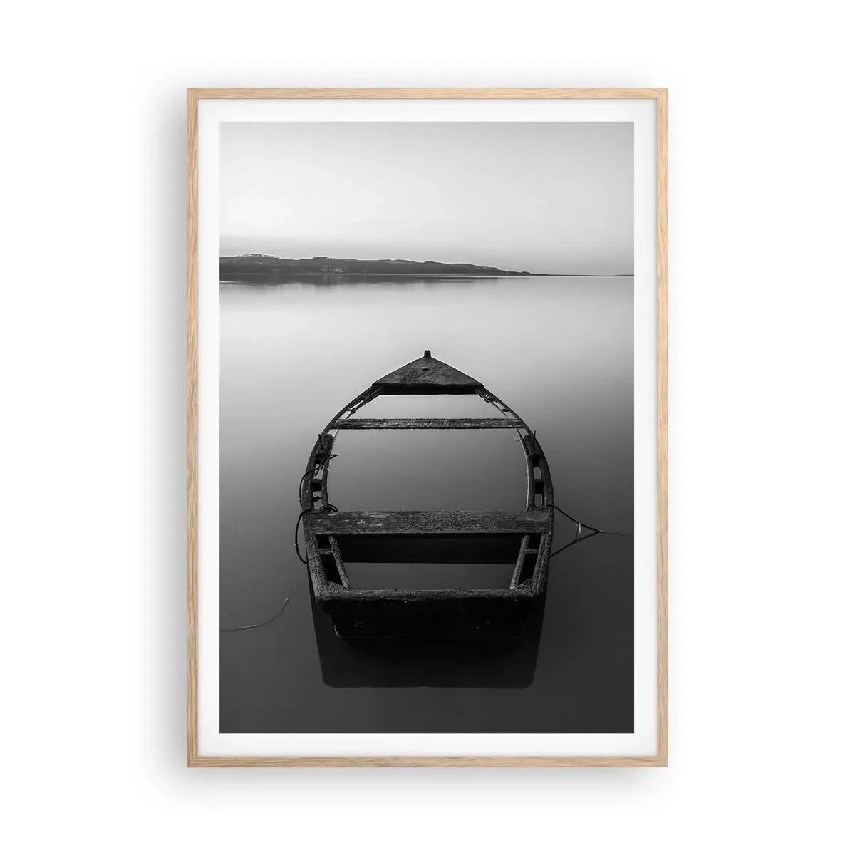 Poster in light oak frame - Longing and Melancholy - 70x100 cm