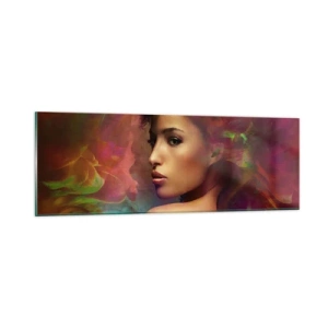 Glass picture - Prettier than Rainbow, Delicate Like a Fog - 90x30 cm