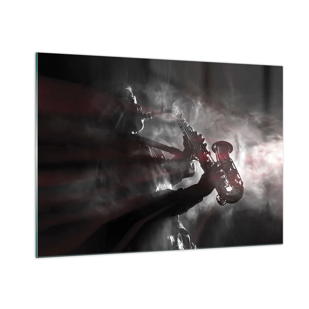 Glass picture - Lost in the Fog of Jazz - 100x70 cm