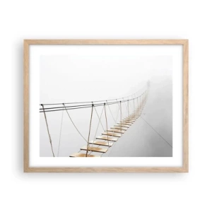 Poster in light oak frame - Where Did He Take You? - 50x40 cm