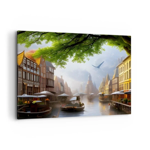 Canvas picture - Dutch Urban Landscape - 100x70 cm