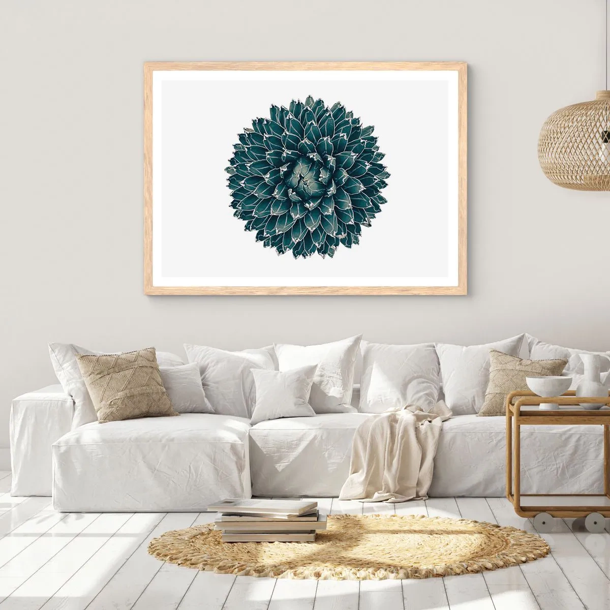 Poster in light oak frame - Star of the Desert - 70x50 cm