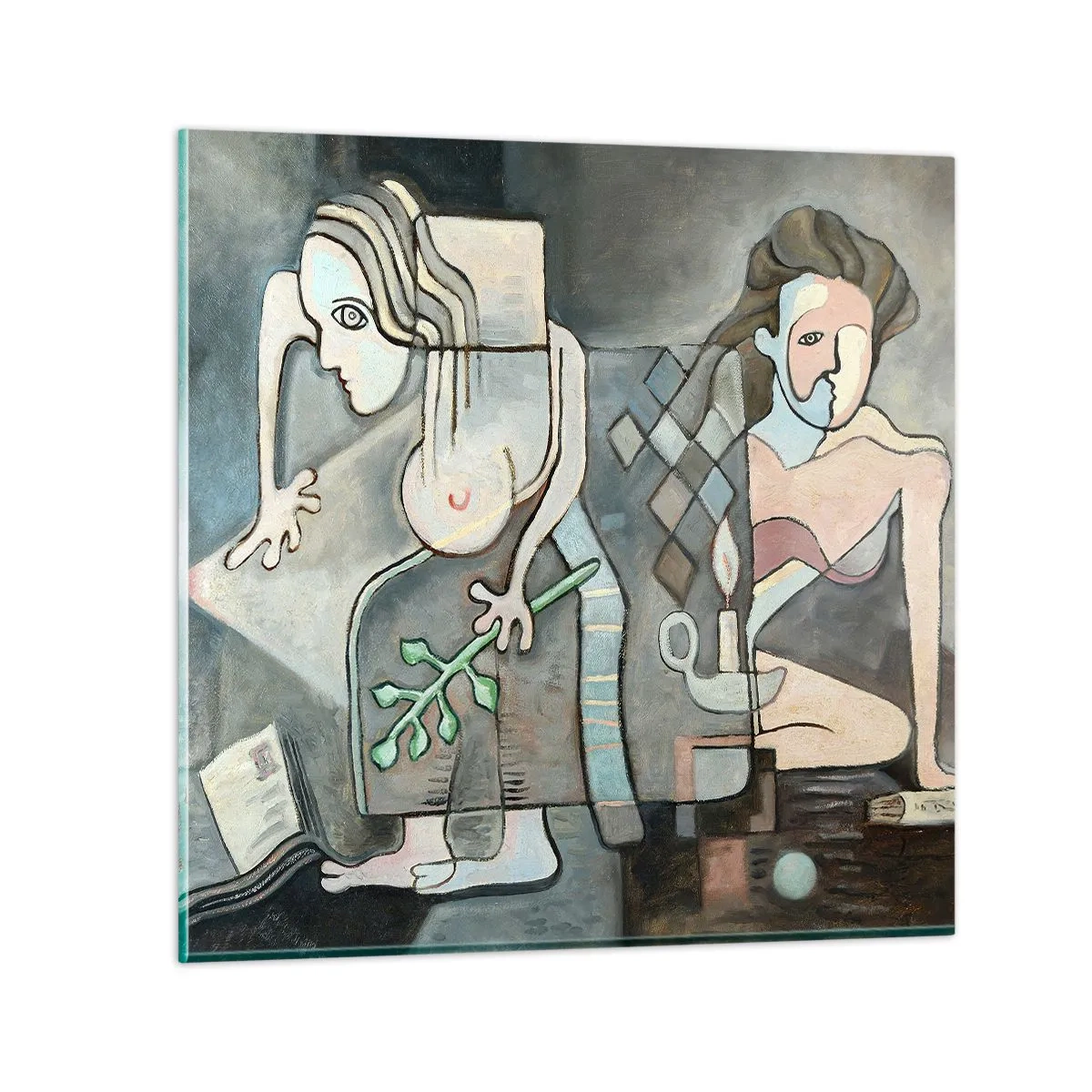 Glass picture - Mosaic of Spirit and Substance - 60x60 cm