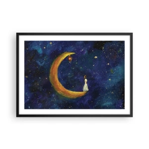 Poster in black frame - Calling of the World - 70x50 cm