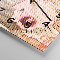 Clock face with numbers