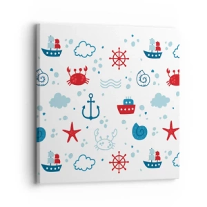 Canvas picture - Sea Tale - 30x30 cm