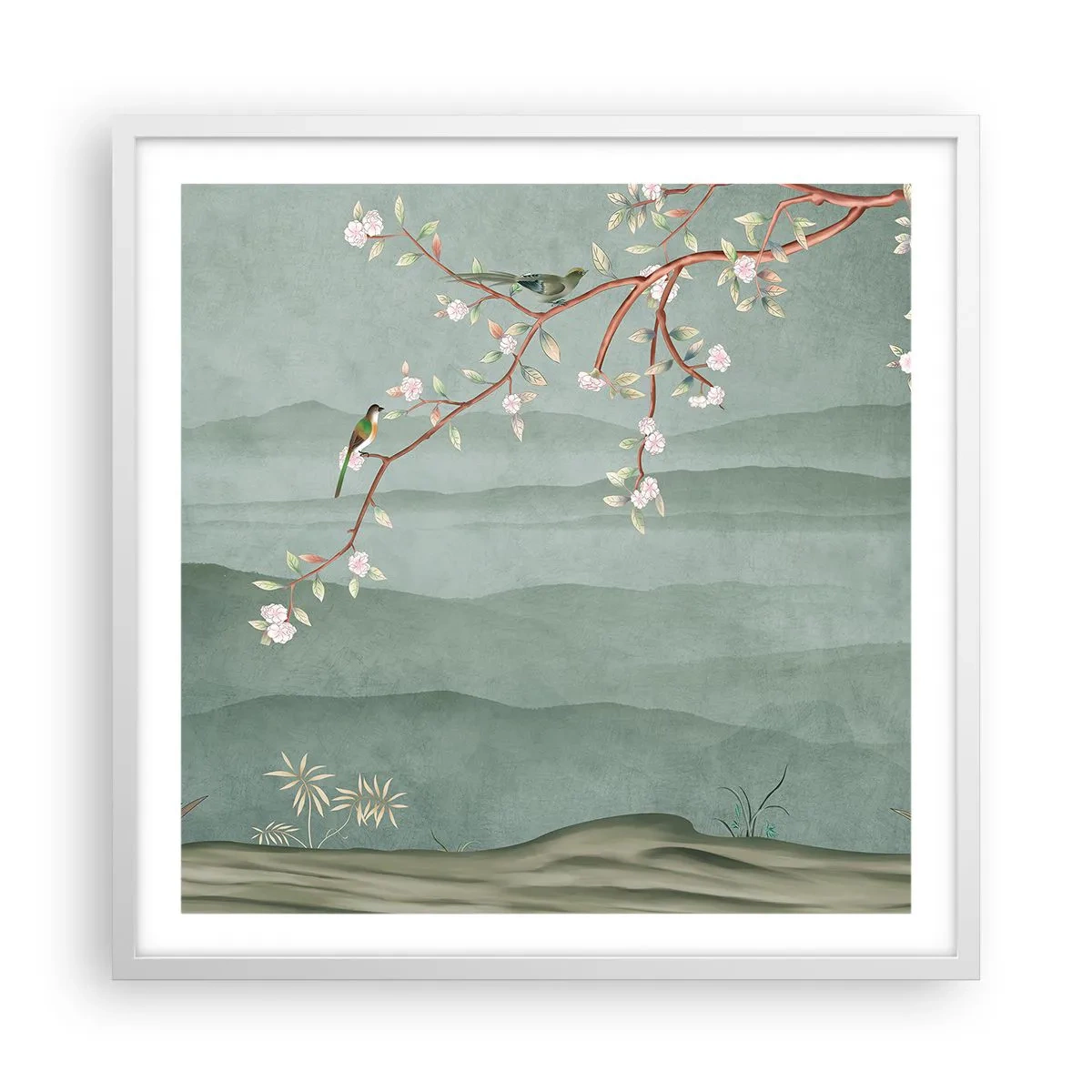 Poster in white frmae - Spring, It Is You - 60x60 cm