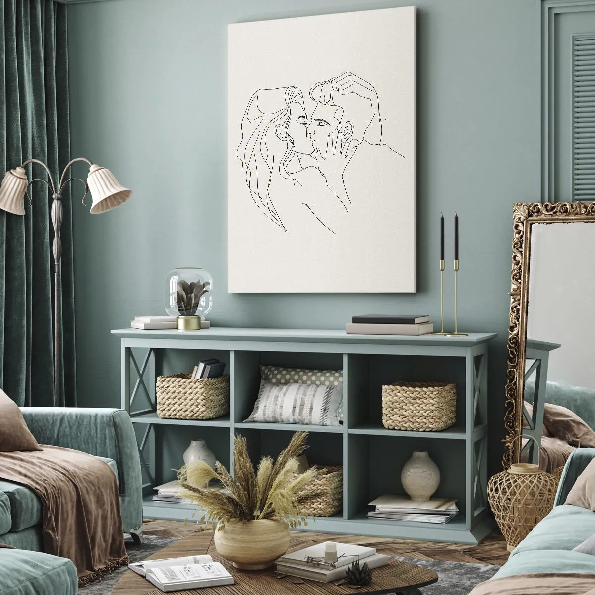 Canvas picture - Tangled up by a Feeling - 55x100 cm