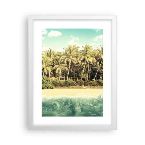 Poster in white frmae - How about Here? - 30x40 cm