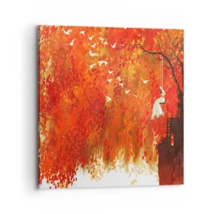 Canvas picture - Will It Fly with Us? - 70x70 cm