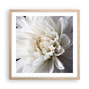 Poster in light oak frame - Bride's Morning - 50x50 cm