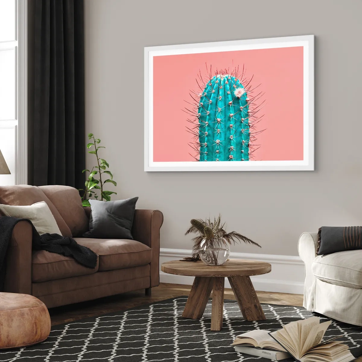 Poster in white frmae - Just Look - 40x30 cm