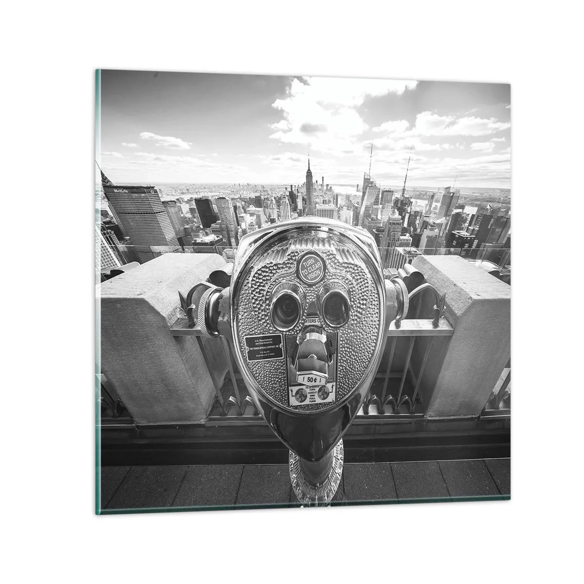 Glass picture - City of Cities - 30x30 cm