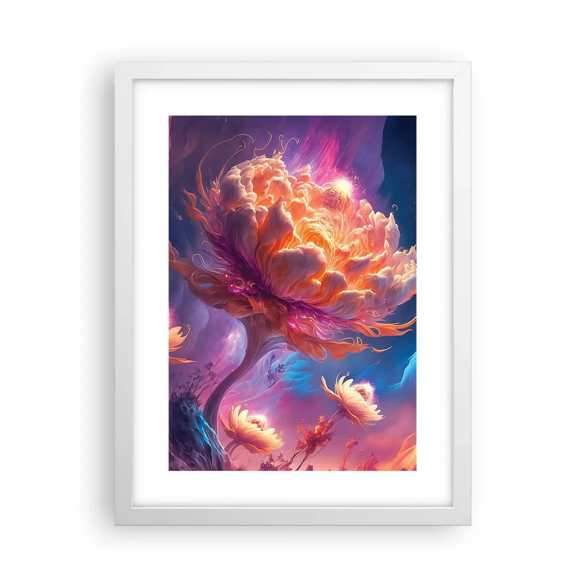 Poster in white frmae - Another World - 30x40 cm