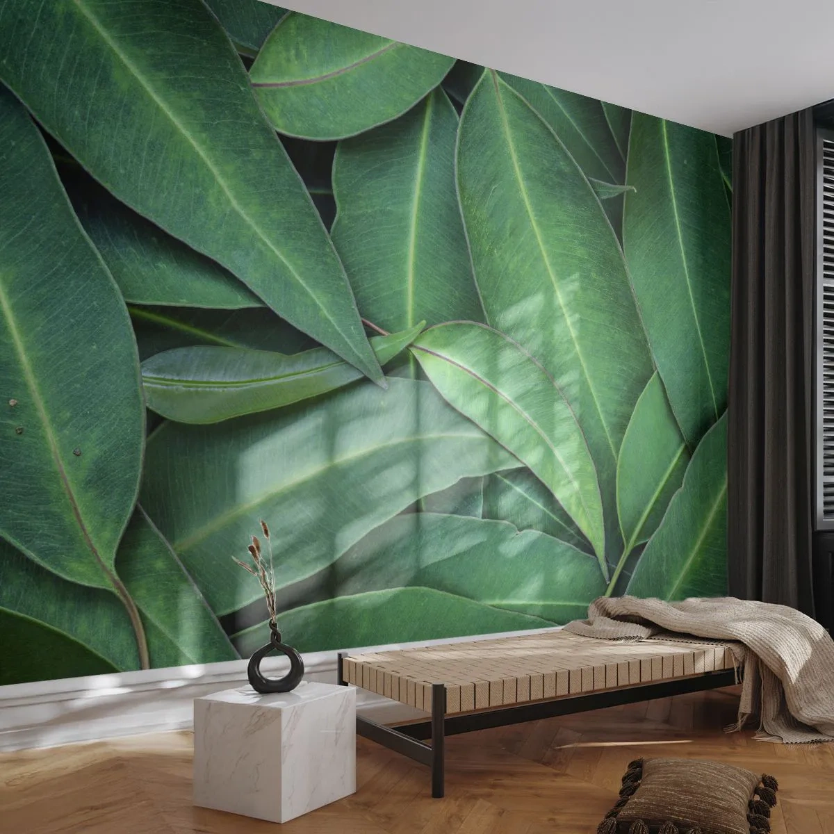 Self-Adhesive Photo Wallpaper Deluxe Sticker - Juicy and Fresh - Leaves, Eucalyptus, Nature - 250x175 cm