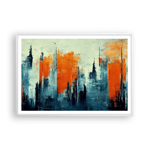Poster in white frmae - Modern Landscape - 100x70 cm