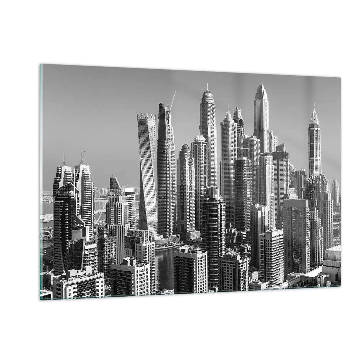 Glass picture - City over a Desert - 120x80 cm